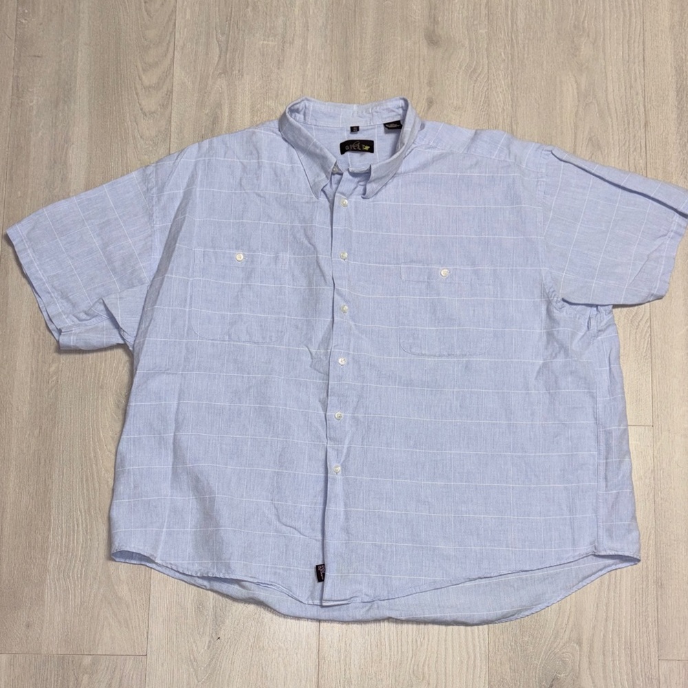 🔥BUNDLESALE Mens 3XB 3XL Gillio Linen Blend Button Down Shirt NWOT